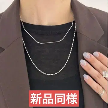 [새상품급] 쥬에테 Jouete 체인 세미 롱 목걸이 인증서 포함