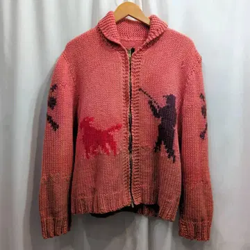 Vintage 야조 개 헌팅 숄카라 카우친 스웨터 M 상당