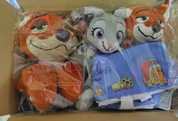 주토피아2 페어 봉제 인형 티슈 케이스