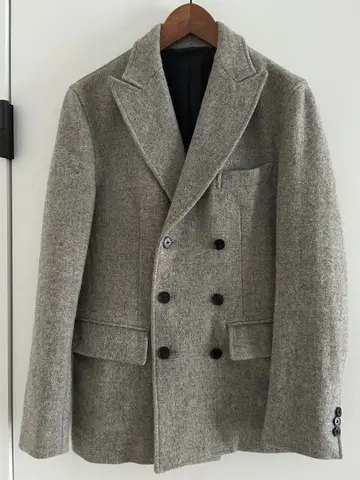 NAISSANCE 그레이 더블 브레스트 자켓