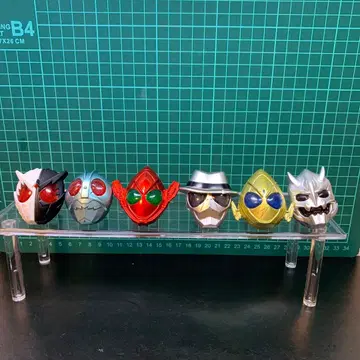 가면라이더 헬멧 피규어 6개 세트