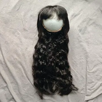 인형 가발 9인치 블랙