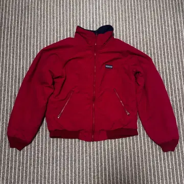 90s Lands' End 나일론 자켓 레드 빈티지 아메카지