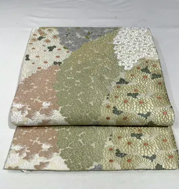 [ 오키모노 애호가용 ] 순수 실크 카라오리 후쿠로 오비