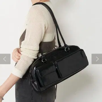 [ PAPILLONNER ] 아웃 포켓 보스턴 백