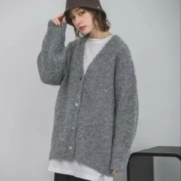 JEANASIS 5G 브러쉬 오버 V 가디건