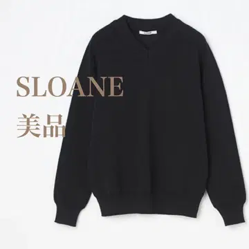SLOANE 스론 니트 V넥 풀오버