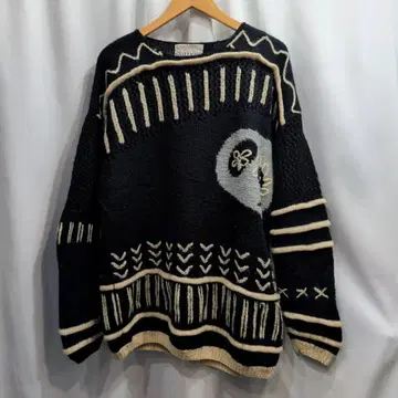 80s 빈티지 BRATMYS 니트 스웨터 XL 상당