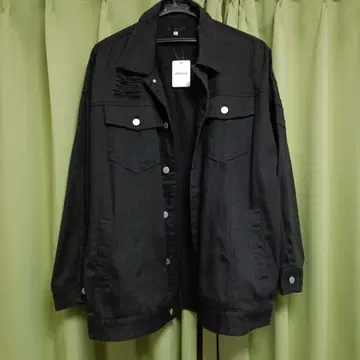 [ evolution ] 블랙 데님 자켓 L 사이즈