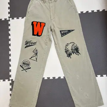 Wood Block 커스텀 치노 팬츠