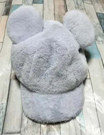 디즈니 리조트 미키 귀 달린 복슬복슬 캡