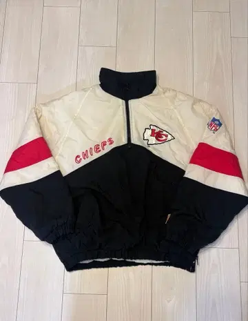 [ 90s ] 레어 NFL 팀 로고 나일론 자켓 탈부착 후드 가능