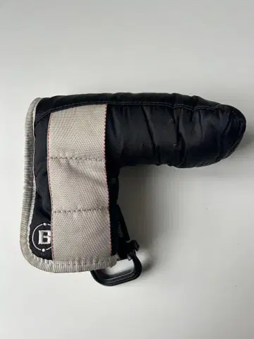 BRIEFING 퍼터용 골프헤드커버 블랙/그레이