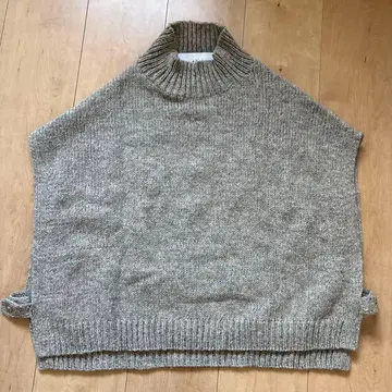 Utilite 하이넥 니트 베스트 울 그레이지 유틸리티