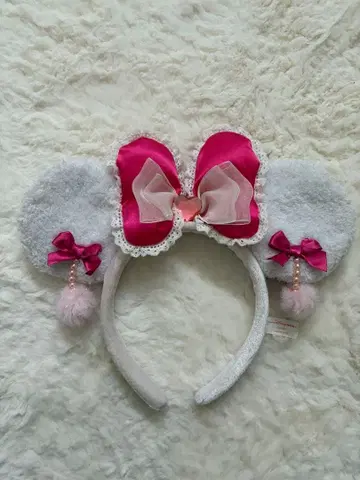 미키 모양 머리띠 리본 포함