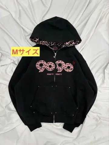 9090 girl OG Logo Zip Hoodie