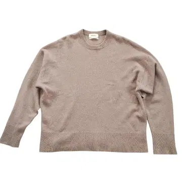 Mila Owen 100% 캐시미어 긴팔 니트 베이지