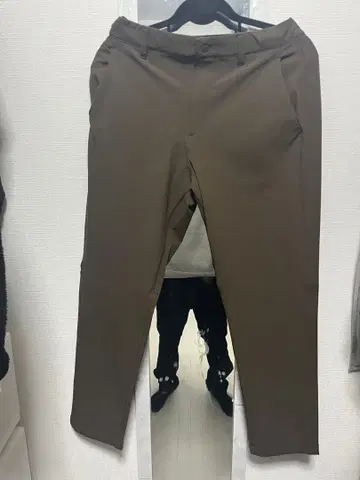 유니클로 웜 이지 팬츠 브라운 M 사이즈