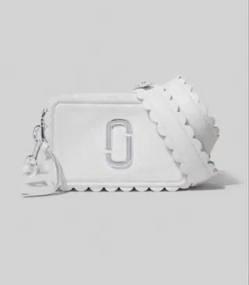 화이트 스캘럽 엣지 숄더백