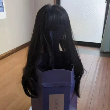 폰테인 (FONTAINE) 풀 가발 롱 블랙