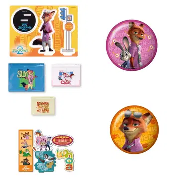 주토피아 해피 복권 닉 세트