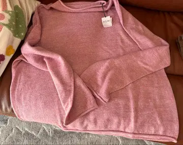 ONEONE 캐시미어 12 게이지 터틀넥 스웨터 핑크