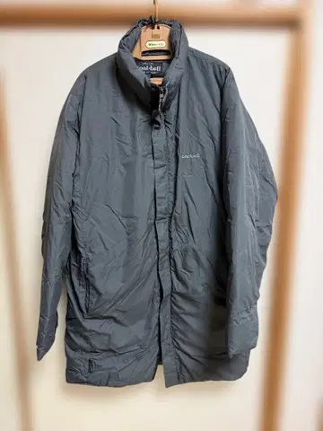 몽벨 그레이 다운 하프 코트 L