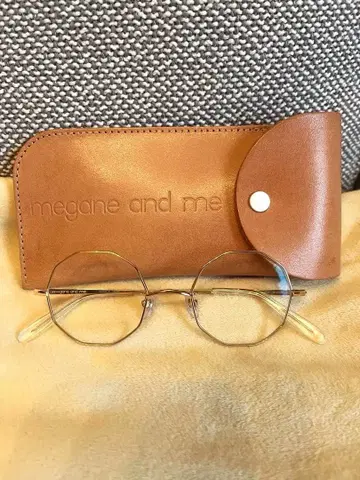 megane and me 안경 골드 10각형 프레임 ME007 GP