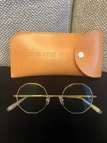 megane and me 안경 골드 10각형 프레임 ME007 GP
