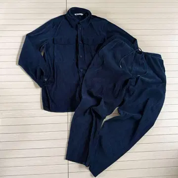 ZARA 네이비 스트라이프 셔츠 팬츠 세트 M XL