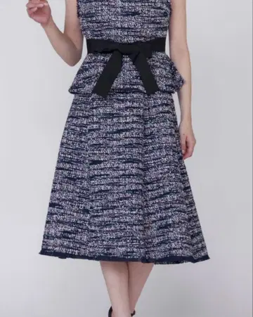 마리엘 카세트 팬시 트위드 스커트