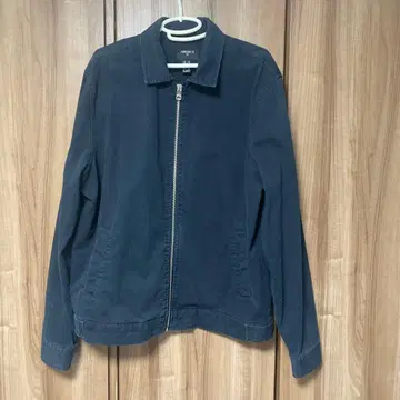 네이비 지퍼식 캐주얼 자켓