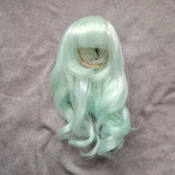 인형 가발 4인치 그린