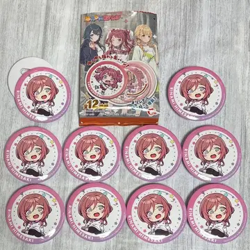 오리지널 신규 일러스트 학마스 유라린 캔뱃지 히메사키 리나미 10개