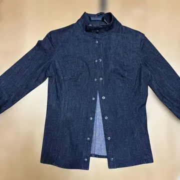 [ UNTITLED ] 1 다크 그레이 데님 테일러드 자켓