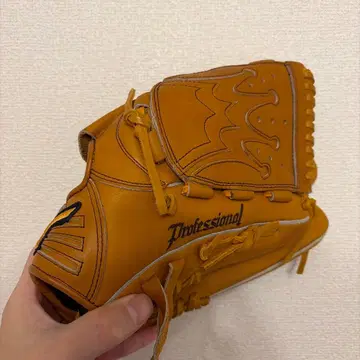 미즈노 프로페셔널 브라운 가죽 그로브