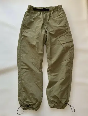 레어 올드 UNIQLO 나일론 카고 팬츠 카키 상태 좋음 Y2K S