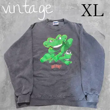 [ 초레어 ] 90'S Hanes gotfrog? 맨투맨 트레이닝복 XL