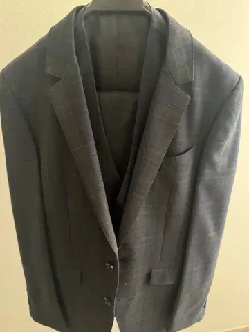 정장 셀렉트 체크 무늬 3피스 수트