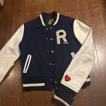 RODEO CROWN 바시티 자켓 네이비/화이트