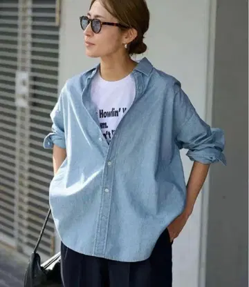 프레임워크 샴브레이 셔츠 F 던거리 셔츠