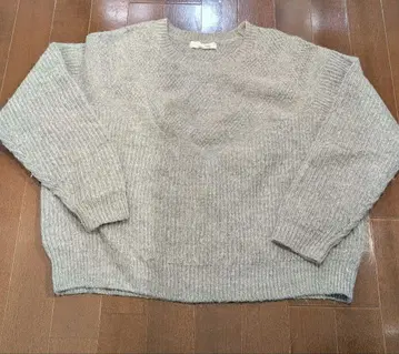 [ 고품질 ] Knott 투모로우랜드 알파카 혼방 그레이 니트 1