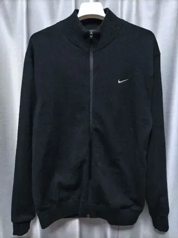 나이키 골프 드라이버 니트 니트 자켓 블랙