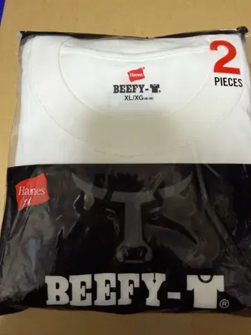Hanes 비피 티셔츠 (반팔) XL 화이트 2장 세트 미개봉