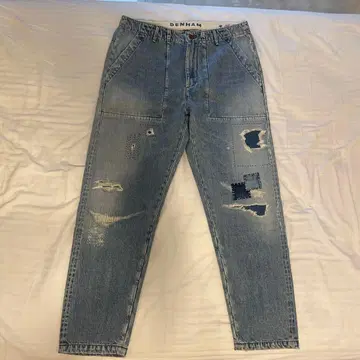 DENHAM 덴함 데미지 가공 데님 팬츠 청바지 W33 L30