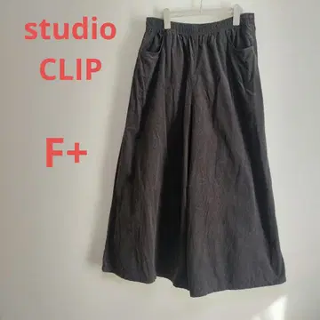 studioCLIP 스튜디오 클립 코듀로이 와이드 팬츠 스카초