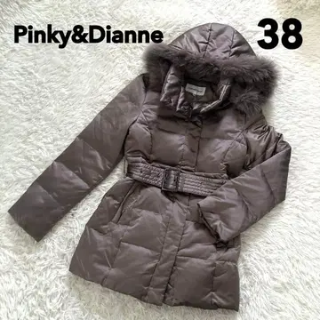 Pinky&Dianne 벨트 포함 브라운 다운 자켓 38