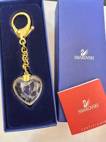 Swarovski 하트형 키링 미사용
