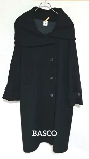 BASCO 블랙 피코트 숄카라
