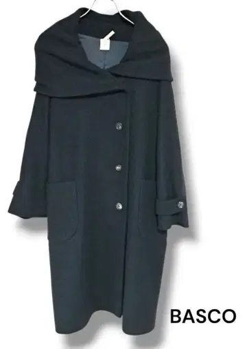 BASCO 블랙 피코트 숄카라